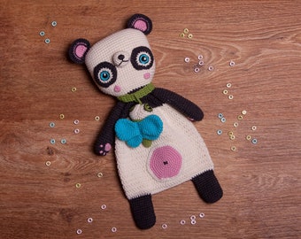 PATTERN - Panda Ragdoll - crochet amigurumi pattern, pdf, instant download