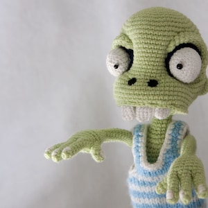 PATTERN Zombie boy crochet pattern, amigurumi pattern, pdf image 1