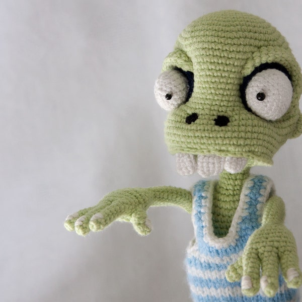 PATTERN - Zombie boy - crochet pattern, amigurumi pattern, pdf