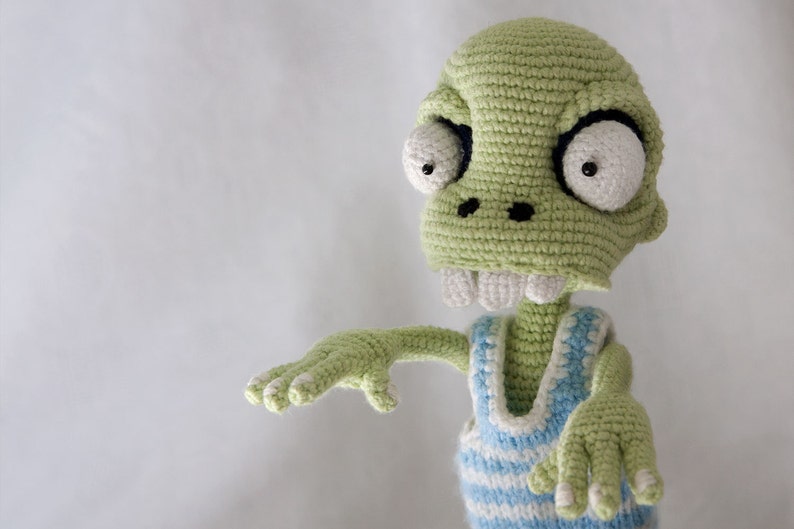 PATTERN Zombie boy crochet pattern, amigurumi pattern, pdf image 1