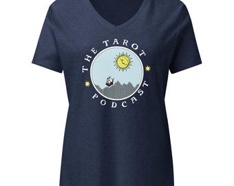 THE TAROT PODCAST women’s relaxed v-neck t-shirt