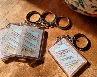 NEW! 8 of Wands Talisman Key Fobs