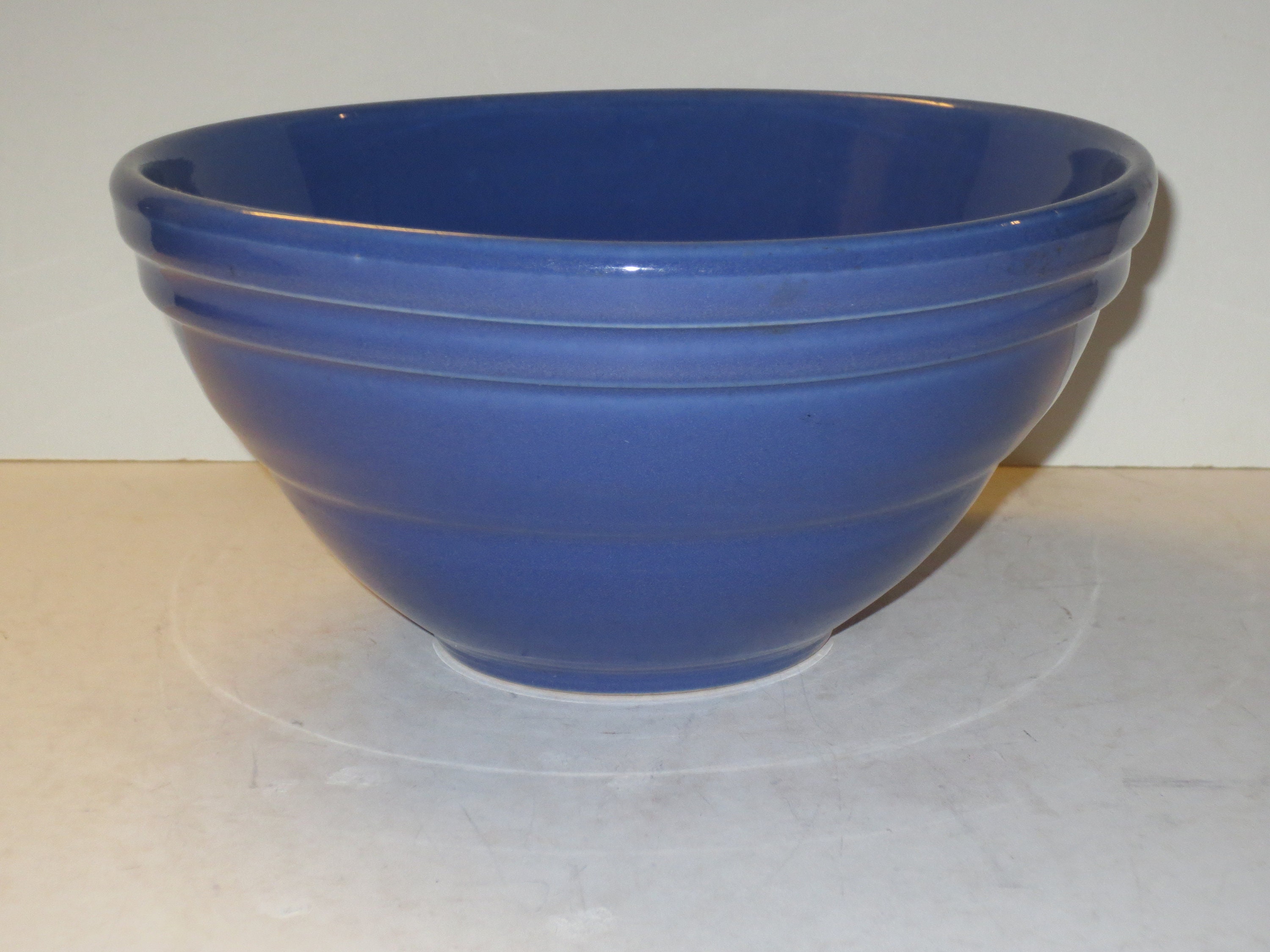 Mixing Bowl Set of 3 (6,8,10) handmade by Georgetown Pottery in Maine in  Blue Hamada pattern