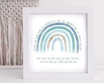 Meaningful Rainbow Baby Quotes Rainbow Baby Quote | Etsy