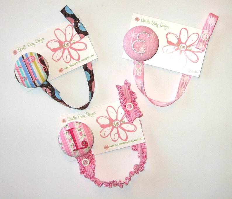 Custom Monogrammed Personalized Embroidered Pacifier Binky Etsy
