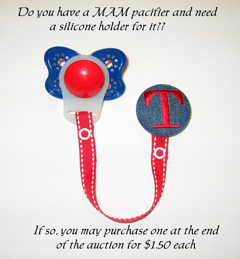 Custom Monogrammed Personalized Embroidered Pacifier Binky Etsy