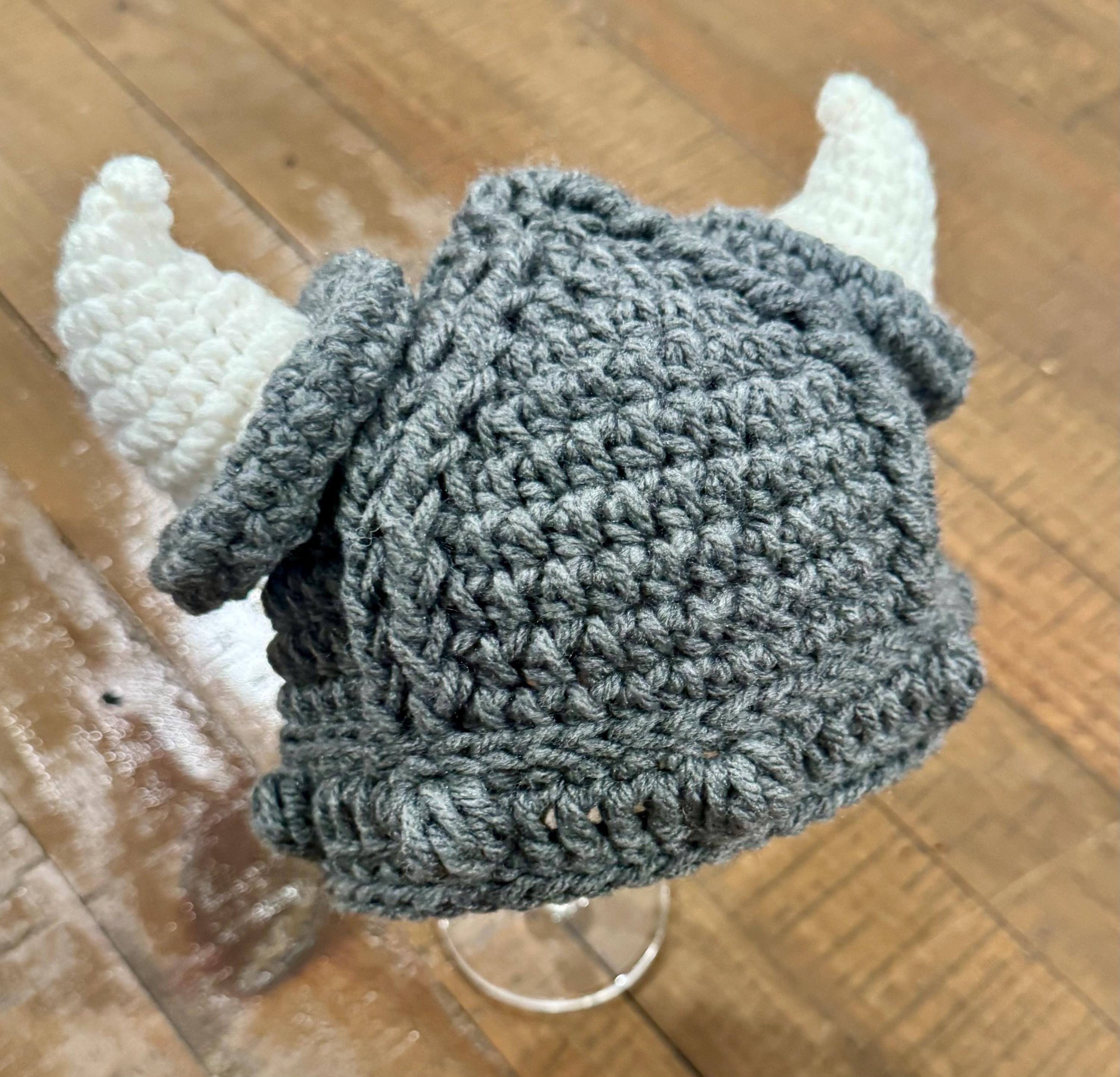 Crochet Viking Hat - Handmade to Order - Newborn to Adult - Etsy