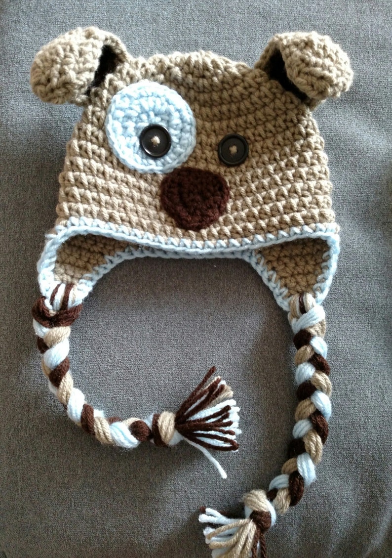 Puppy Dog Handmade Crochet Hat Newborn to Adult Sizes Etsy