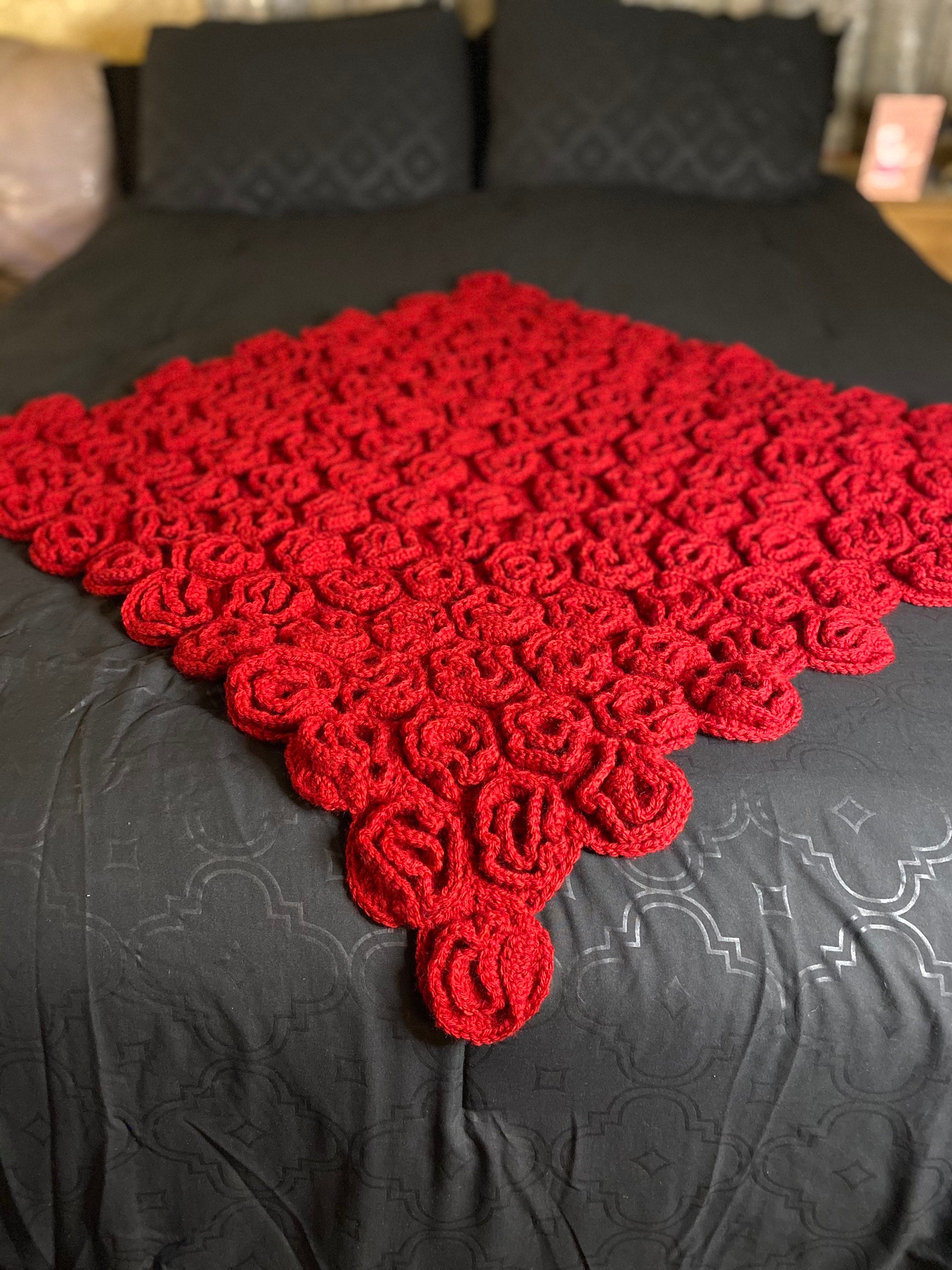 Rose blanket Field of Roses Whimsical Blanket Rose lovers Etsy
