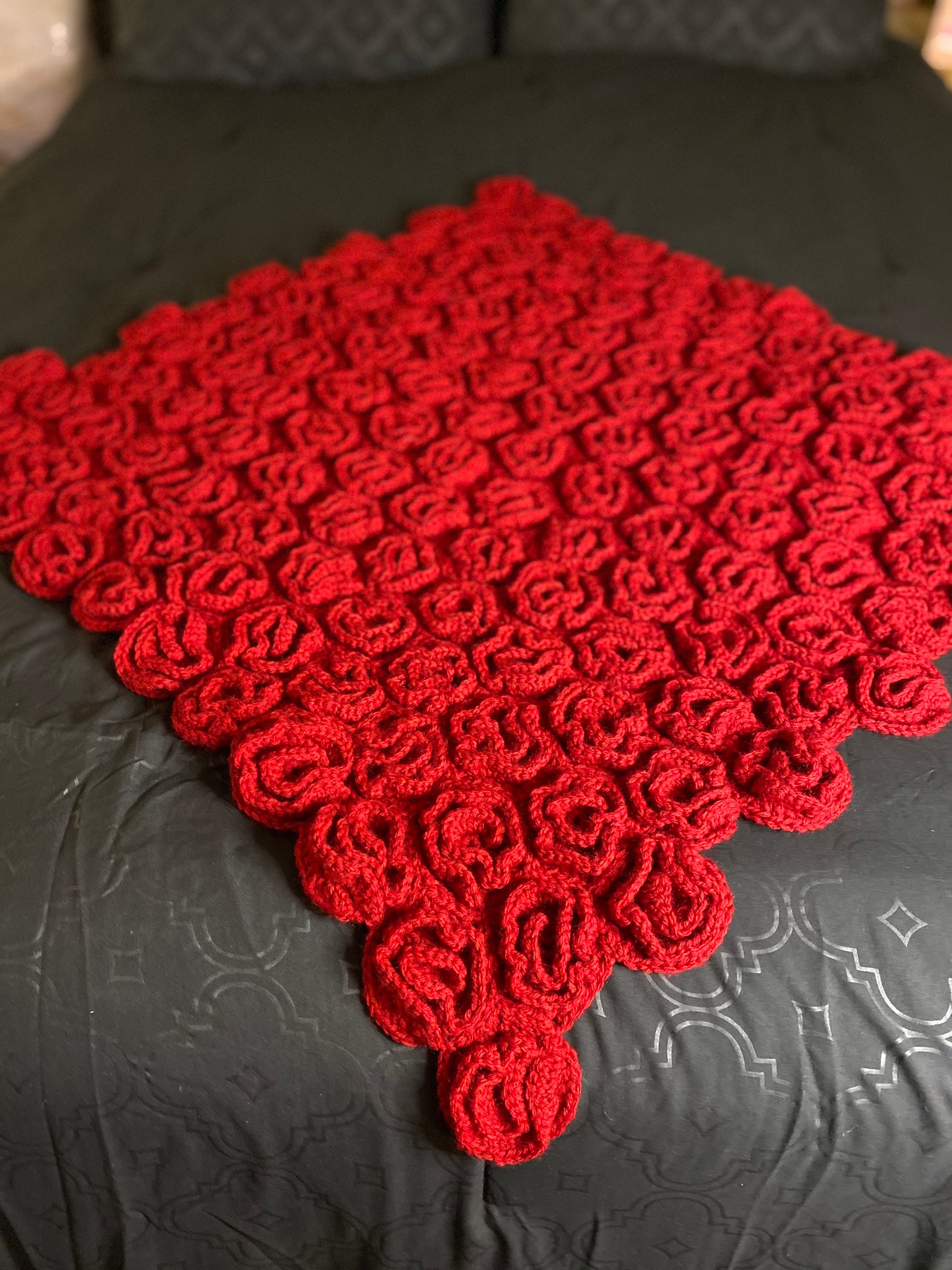 Rose blanket Field of Roses Whimsical Blanket Rose lovers Etsy