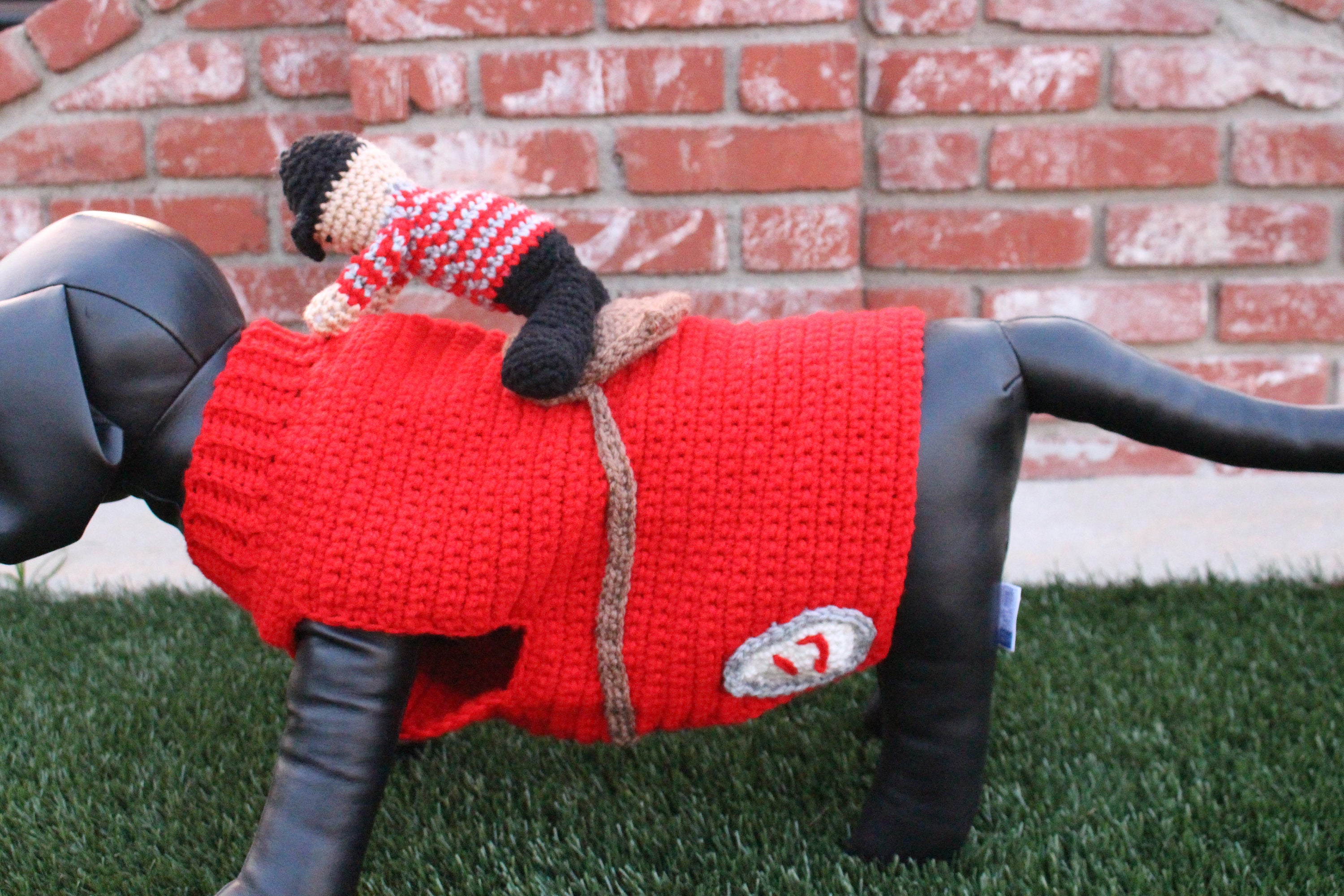 Horse Jockey Dog Costume Funny Pet Outfit Halloween Costume Etsy