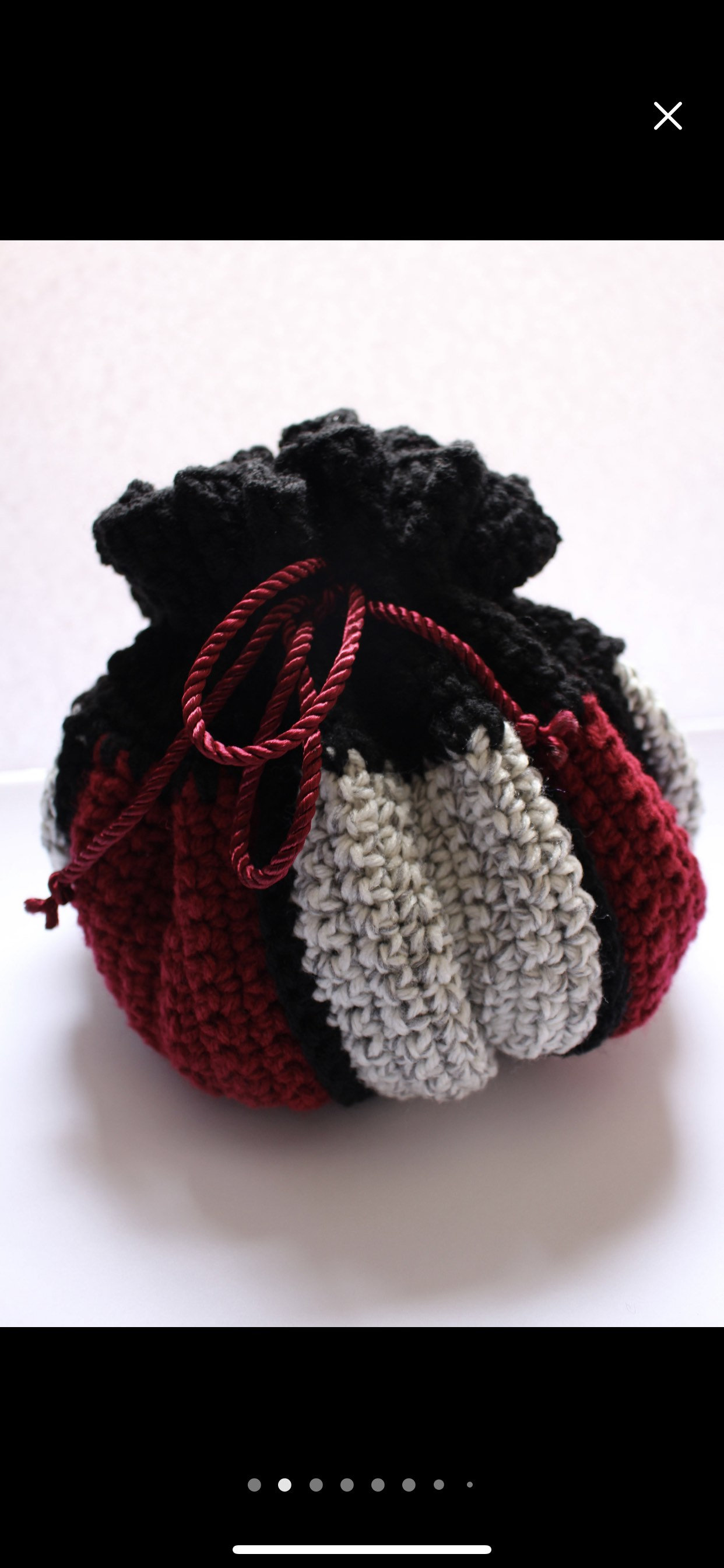 PDF PATTERN Large Dice Bag Crochet Pattern Segmented Bag Etsy