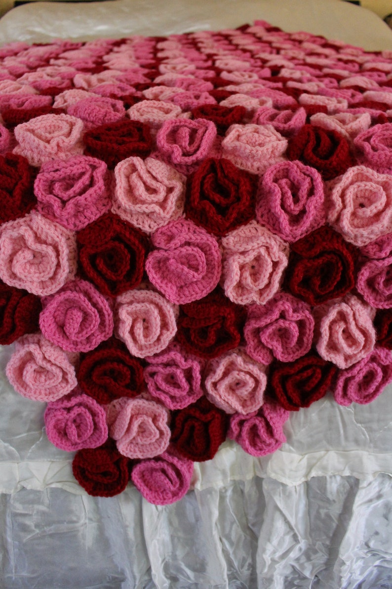 Rose blanket Field of Roses Whimsical Blanket Rose lovers Etsy