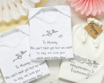 Twin baby gift, For Mum To Be, New Baby Twins, From The Bump, Baby Shower Gift for Mummy