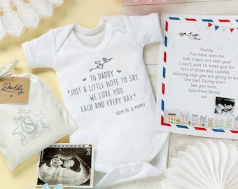 Letter from the Bump for Daddy to be, perfect new dad gift, for his first Father's Day.
