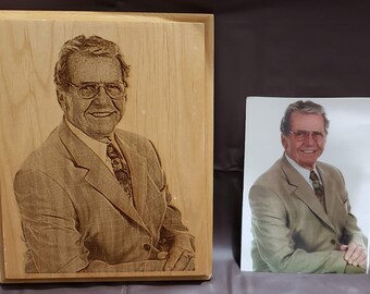 Put your photo here-Engraved Wood - Laser Engraved Art - Wood Plaque - Gift - Art - Wall decor -personalized - portrait-engraving