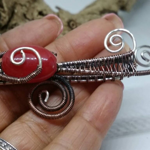 Copper Wire Tie Bar Etsy