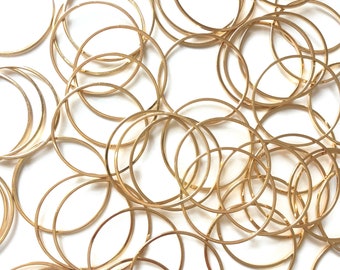 30 mm - 10-100 Pcs Gold Brass Circle Charms - Brass Cut Charms - Destash Circle Charms - Brass Findings - Geometric Charm