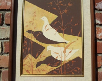 Lomita Sievers Original Acrylic Painting Circa 1950/60s Titled Wild Oats