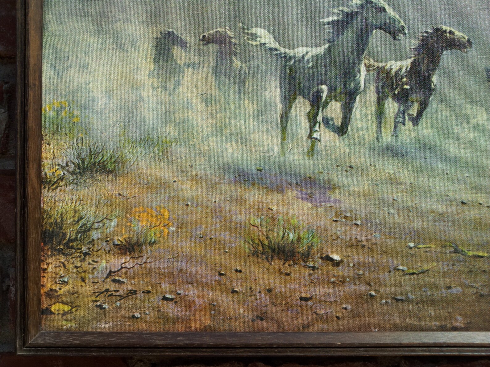 Vintage Reproduction On Canvas August Albo Painting Free As Etsy