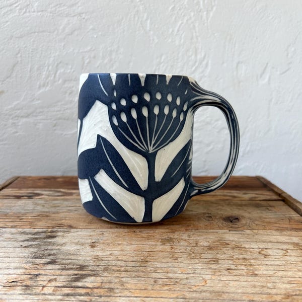 Floral Mug #13 (19fl oz)