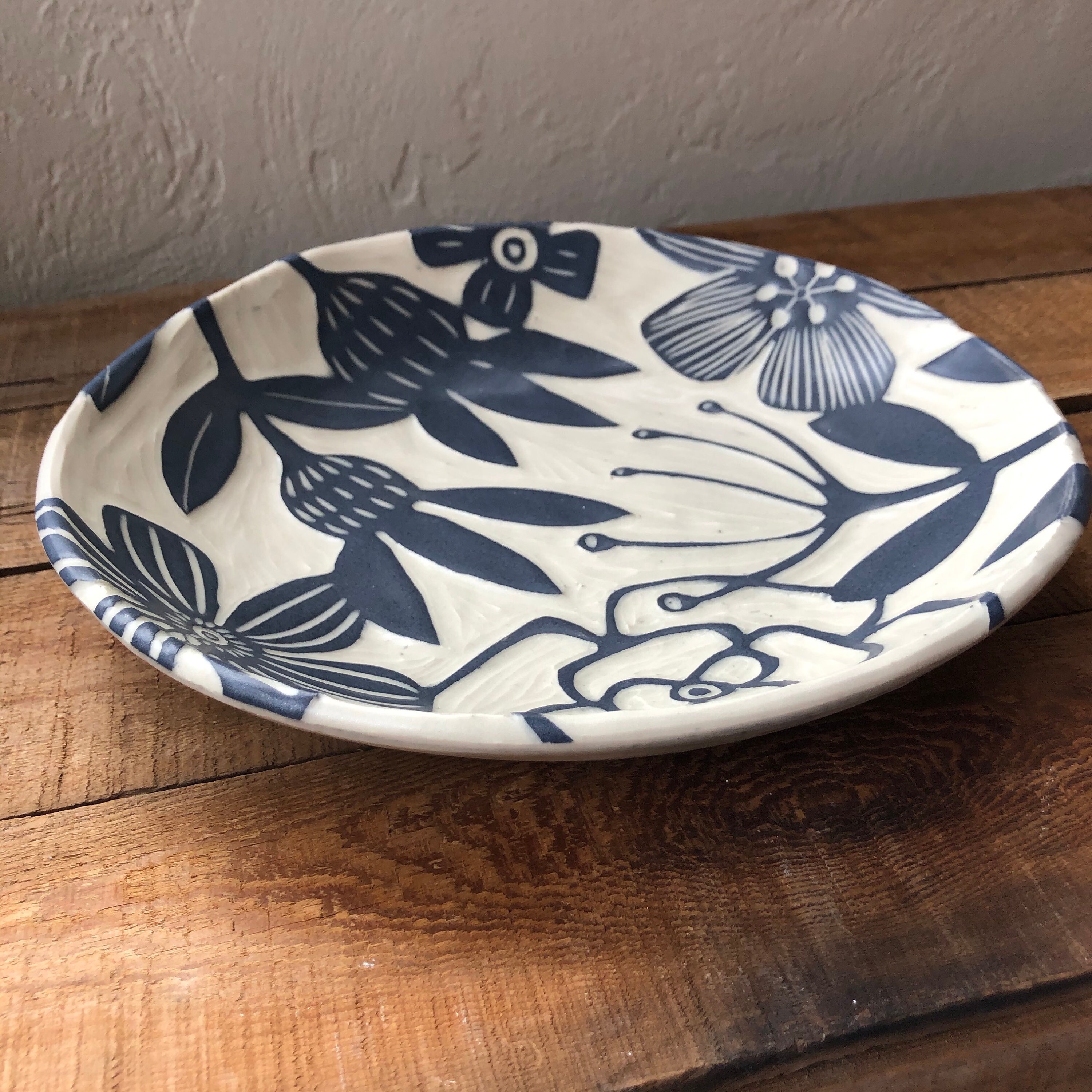 Floral Shallow serving bowl