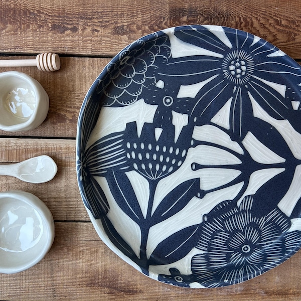 Round Floral Charcuterie Set #56