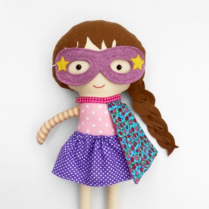 Empower Their Imagination with a Personalized Superhero Girl Rag Doll image 1