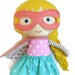 Renee Liverman reviewed Superhero girl personalized doll with supergirl costume, action figure super  girl woman power, plush rag doll toy first birthday, fandome
