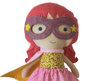 Handmade Superhero Girl Doll - Inspire Strength and Courage