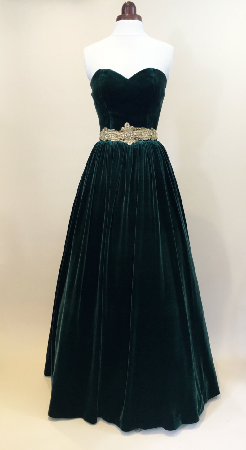 Green Prom Dress Ball Gown Evening Gown Party Dress Long Etsy