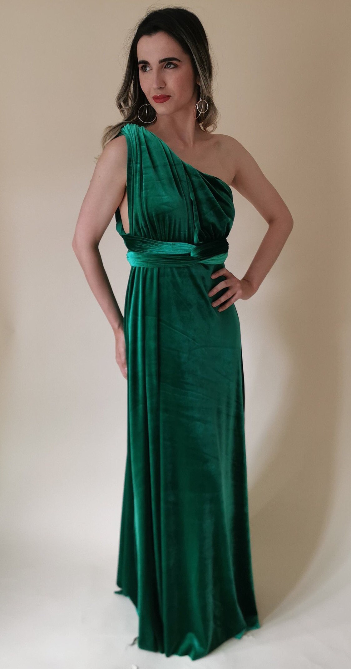 Emerald Green dress infinity dress bridesmaid dress prom | Etsy
