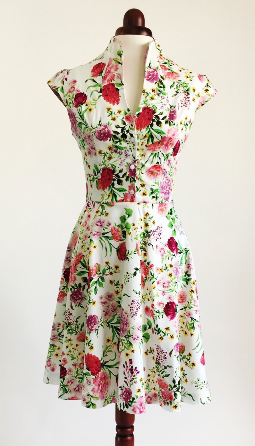 Spring Flower Dress Floral Dress Summer ...