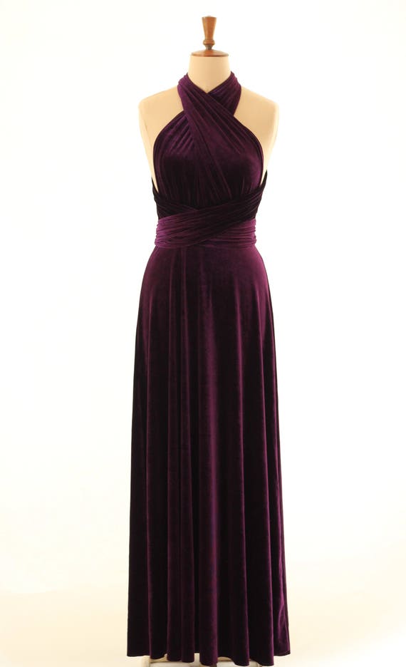 purple velour dress