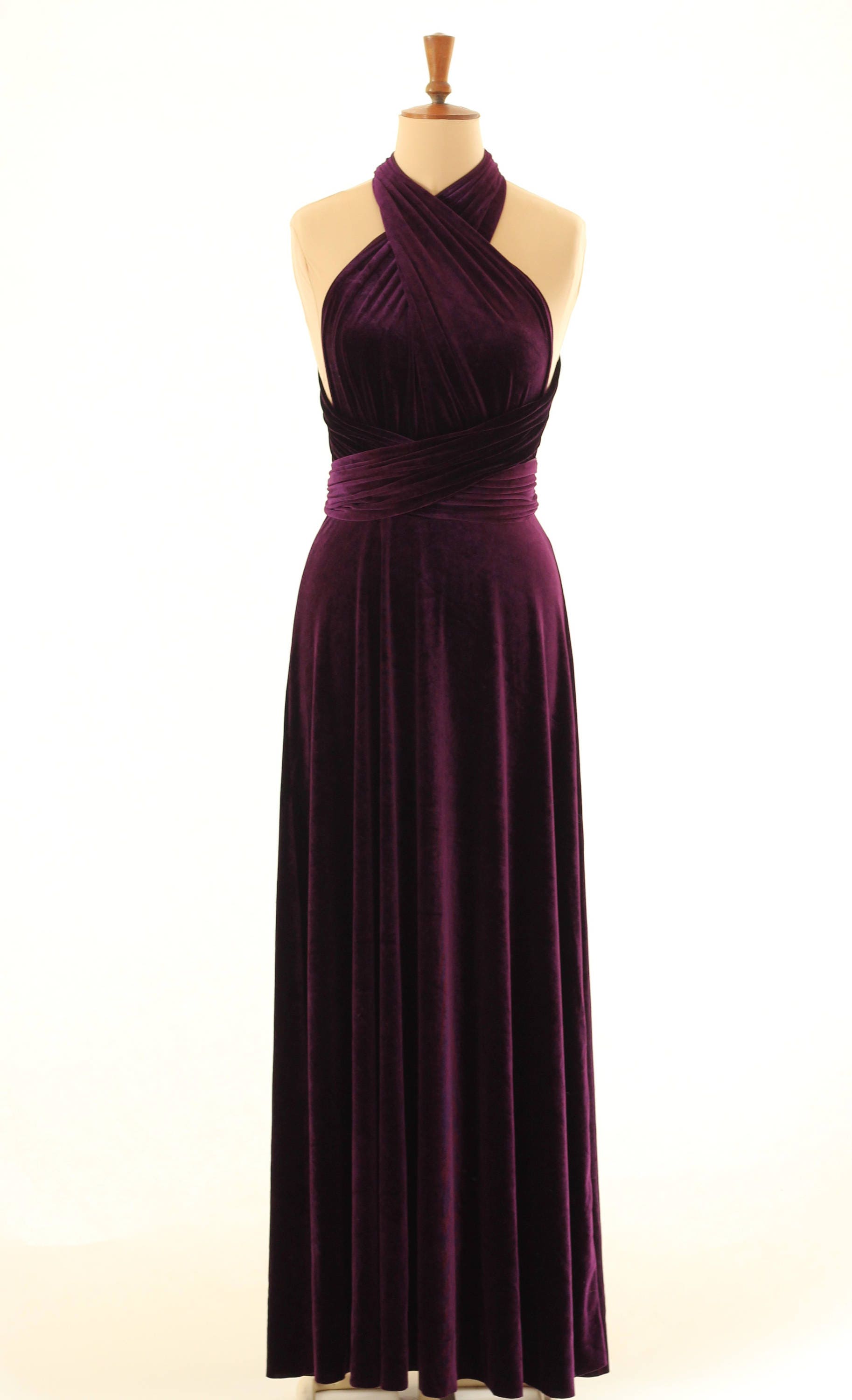 Purple Velvet Dress Infinity Dress ...
