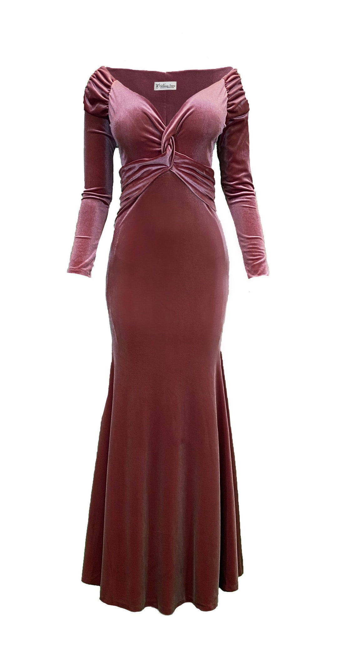 Cocktail Dress Rose Velvet Dress Midi Dress Evening Dress - Etsy UK