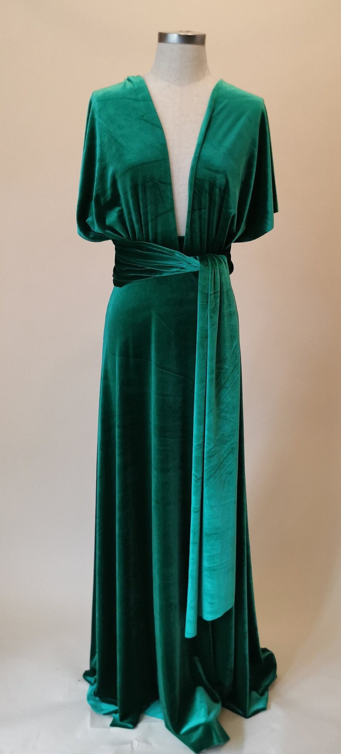 Emerald Green Dress Infinity Dress Bridesmaid Dress Prom - Etsy UK