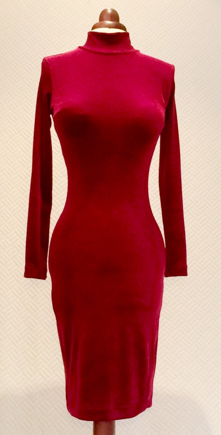 red fitted christmas dress