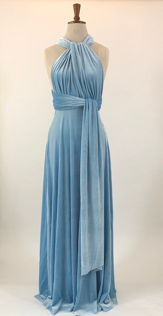 baby blue multiway dress