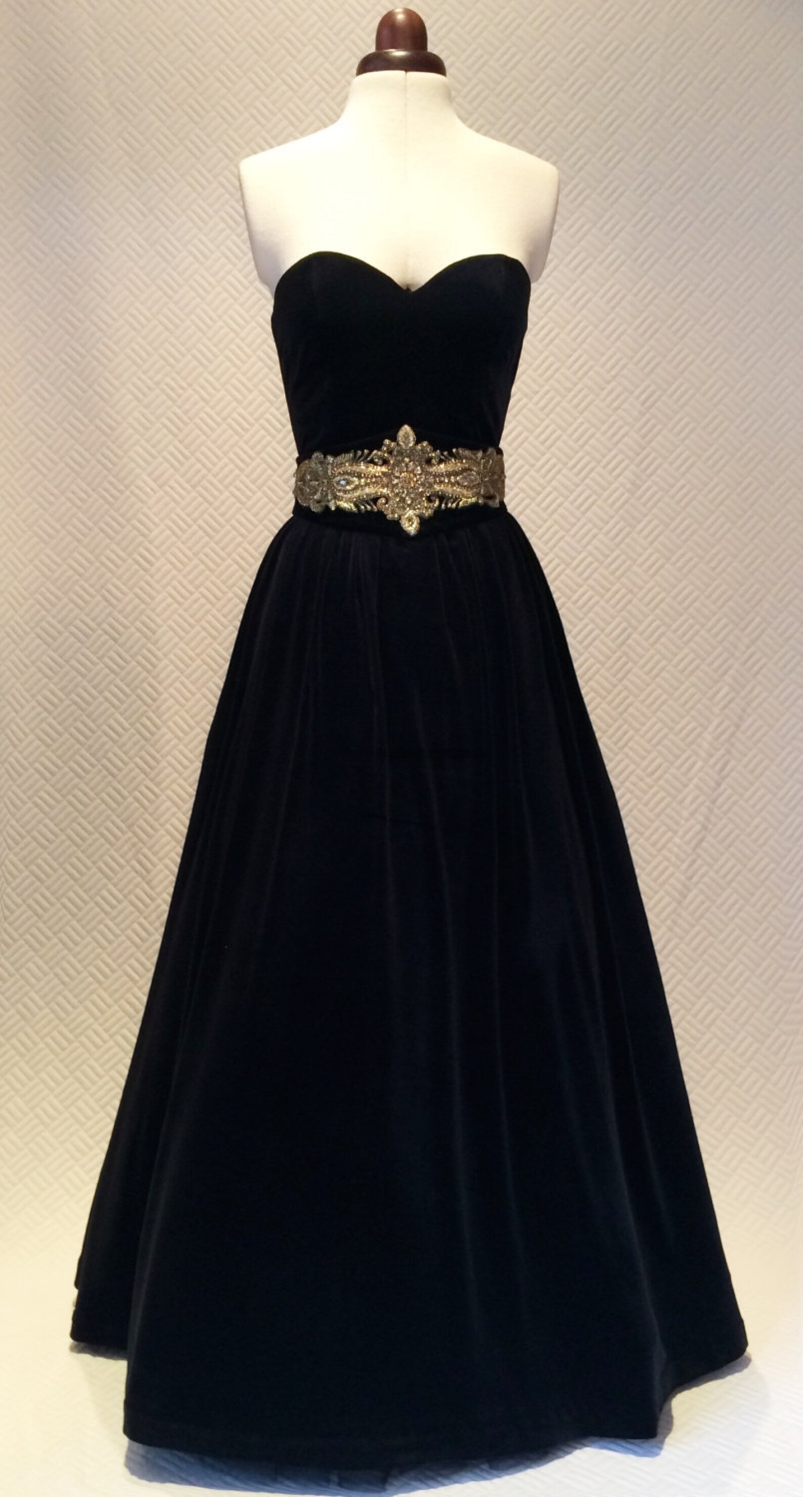Ball Gown Vintage Style Dress Velvet Dress Prom Dress Etsy UK