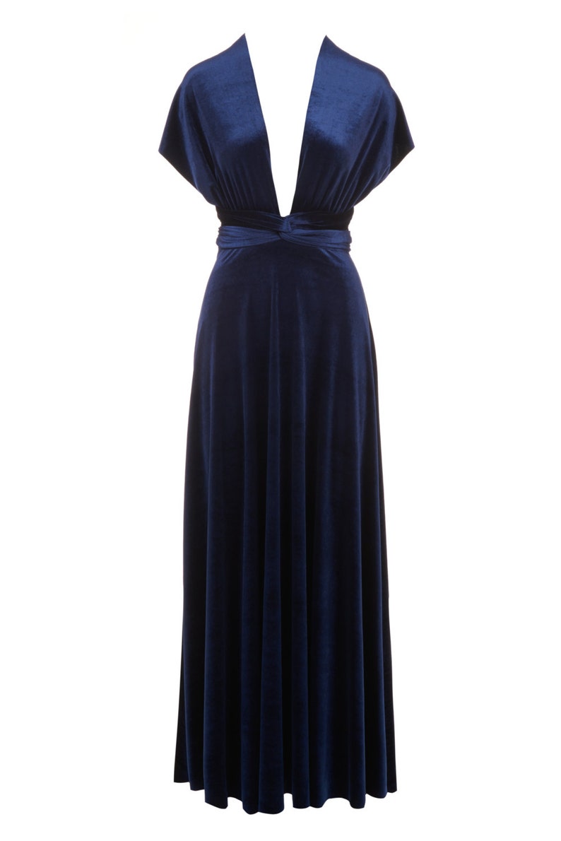 Infinity Dress Prom Dress Bridesmaid Dress Blue Velvet | Etsy
