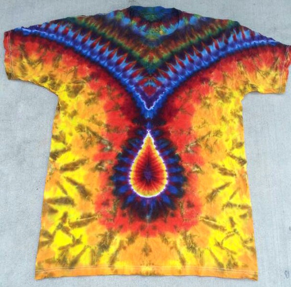 Free Shipping Handmade Trippy Tear Drop Tie Dye Shirt | Etsy