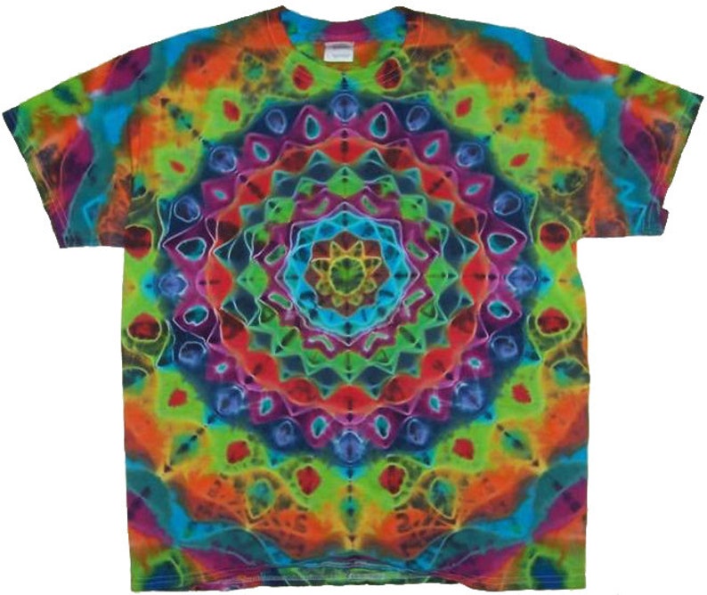 Free Shipping Handmade Kaleidoscope Tie Dye Shirt Etsy