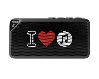 Bluetooth Speaker, I Love Music Wireless Speaker, Music Lover Gift, Portable Speaker, Musician Tech Gadget, Sound Device