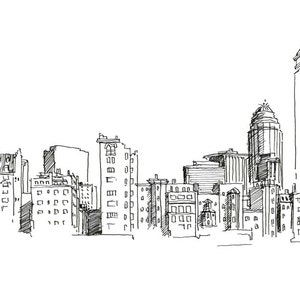 Boston Back Bay Skyline Print 1