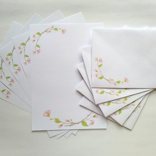 Rose Hips Writing Paper and Envelopes Writing Set in Beautiful Etsy UK