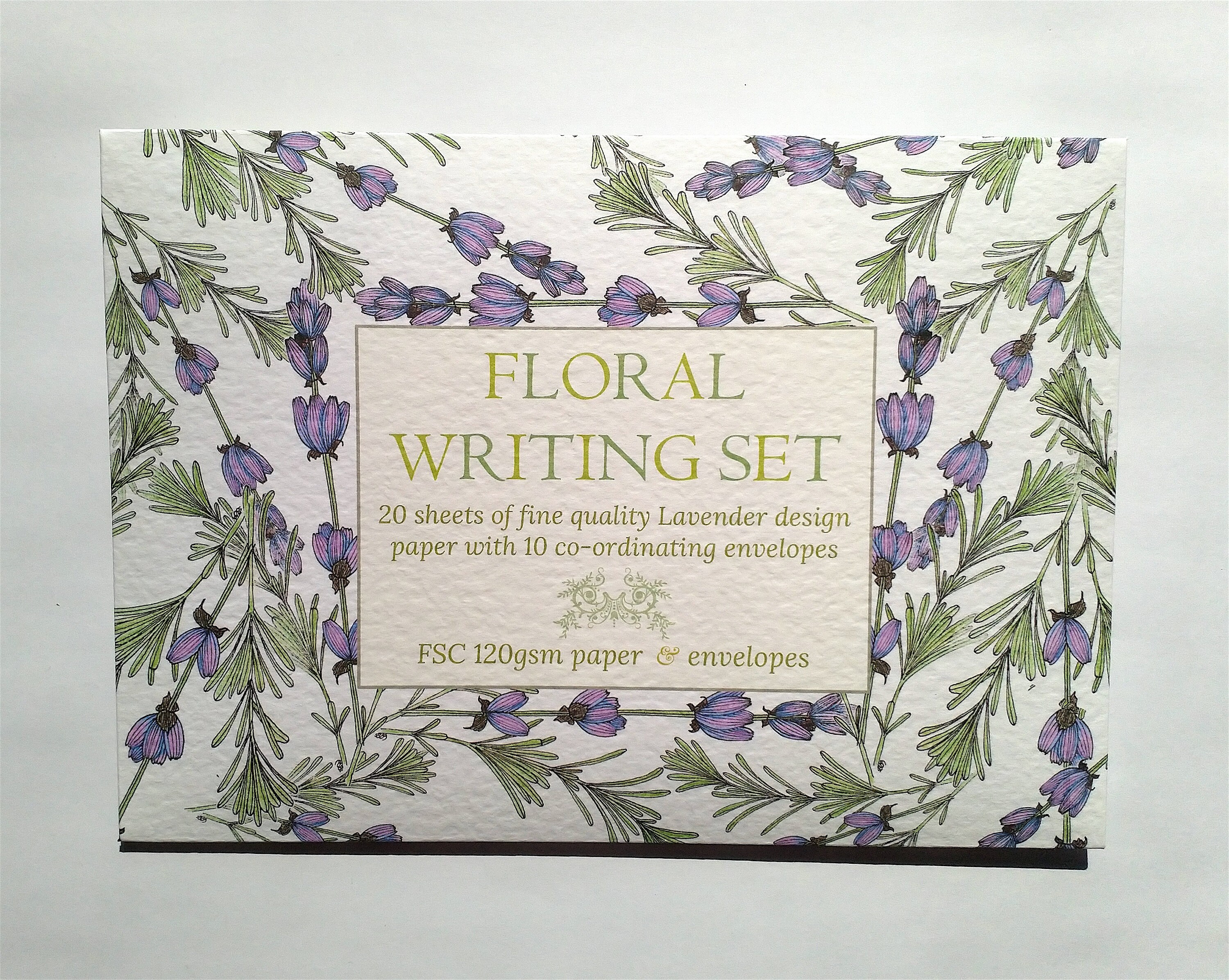 Lavender Design Writing Paper & Envelopes Set Etsy