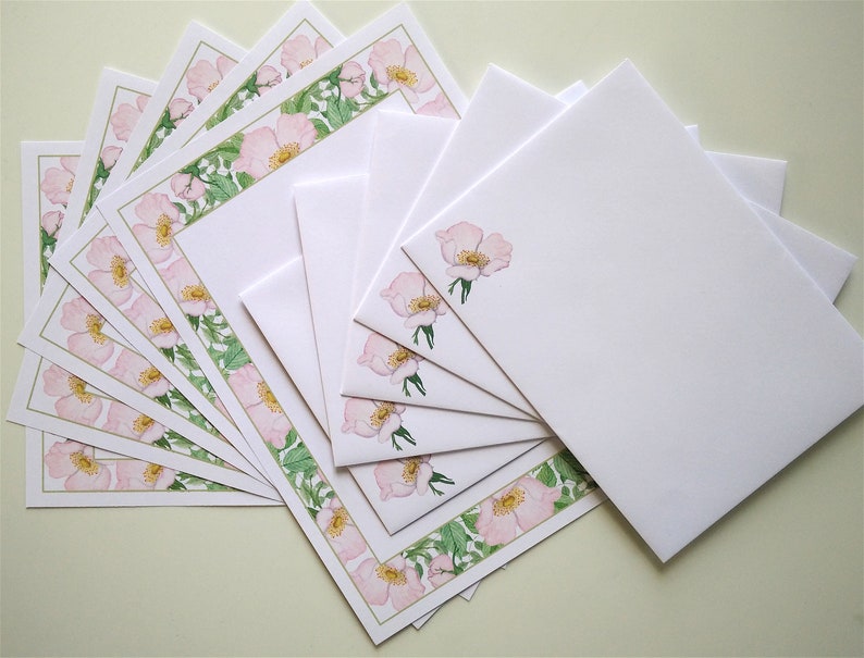 Writing paper with envelopes image