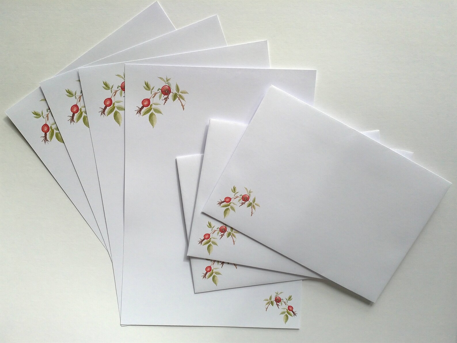 Rose Hips Writing Paper and Envelopes Writing Set in Beautiful Etsy UK