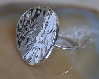 Silver Doubloon Ring